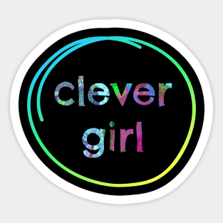 Clever Girl Sticker